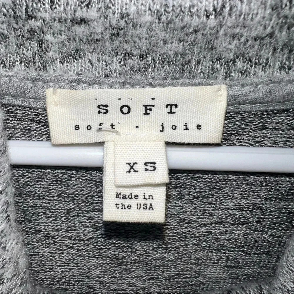 Joie Soft Cowl Neck Long Sleeve Cozy Sweater Marled Gray Size XS - Picture 4 of 7